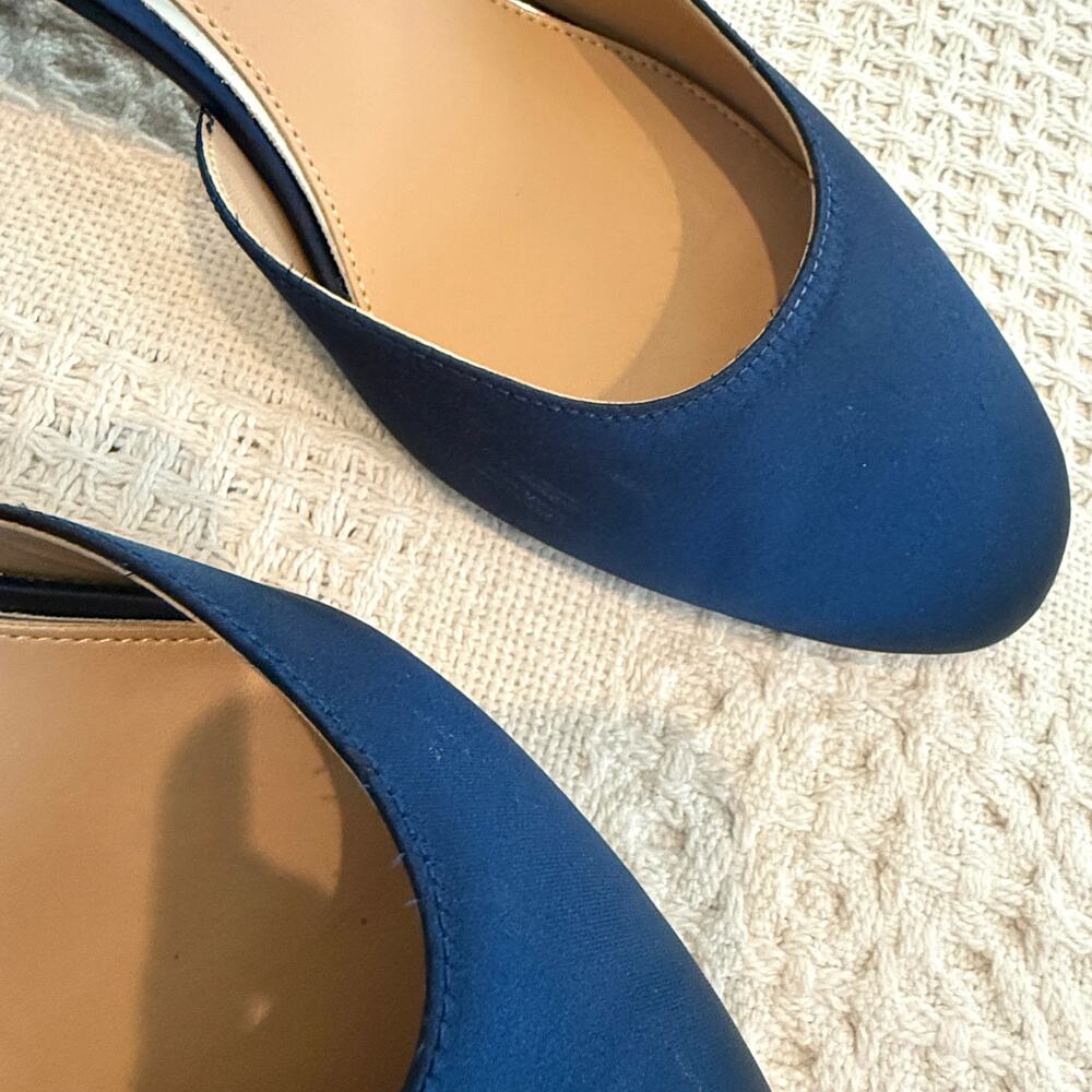 Jewel Badgley Mischka Cathleen 11 satin block heel evening pump 3093 - Picture 5 of 9